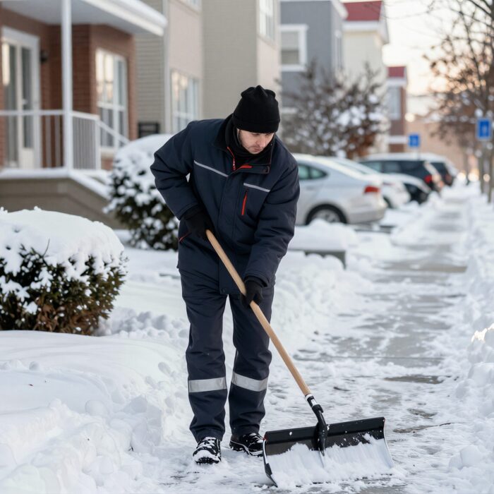 Late-Season Commercial Snow Removal in Denver