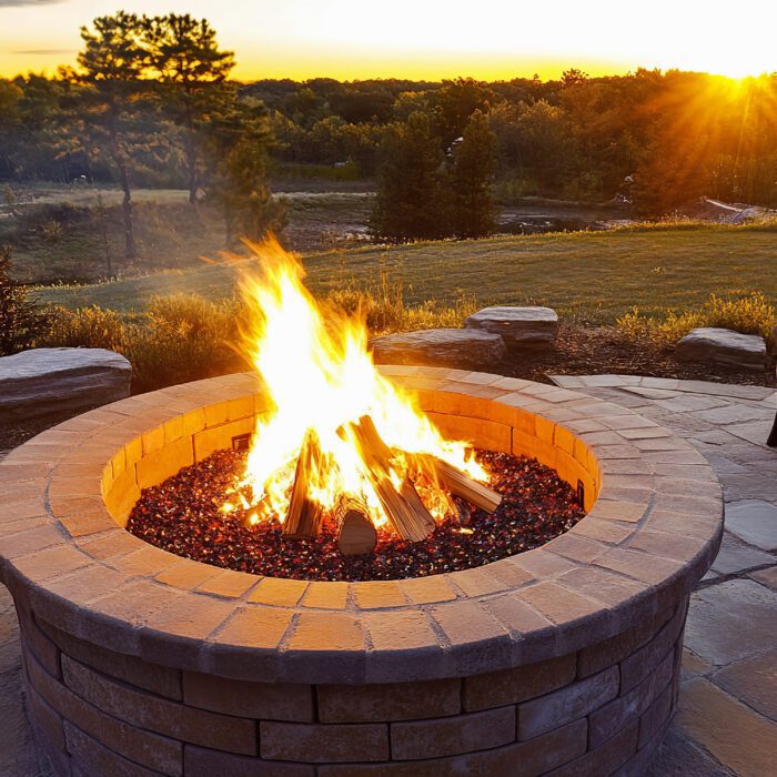 Fire Pit Installation in Denver